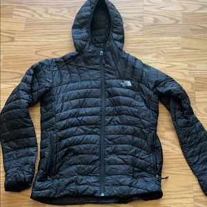 North Face Women Black nano puff jacket sz M